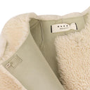 MARNI Sleeveless Lamb Fur Jacket - Off White