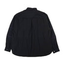 Name Snap Front Overshirt - Blue