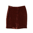 Our Legacy Velour Swift Skirt - Brick Red