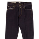 Pantaloni Torino Plaid Italian Selected Denim Jeans - Purple