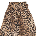 Rodarte Leopard Print Silk Ruffled Pants - Brown