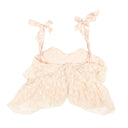 Rodarte Embroidered Tulle Bow Tiered Top - Light Pink