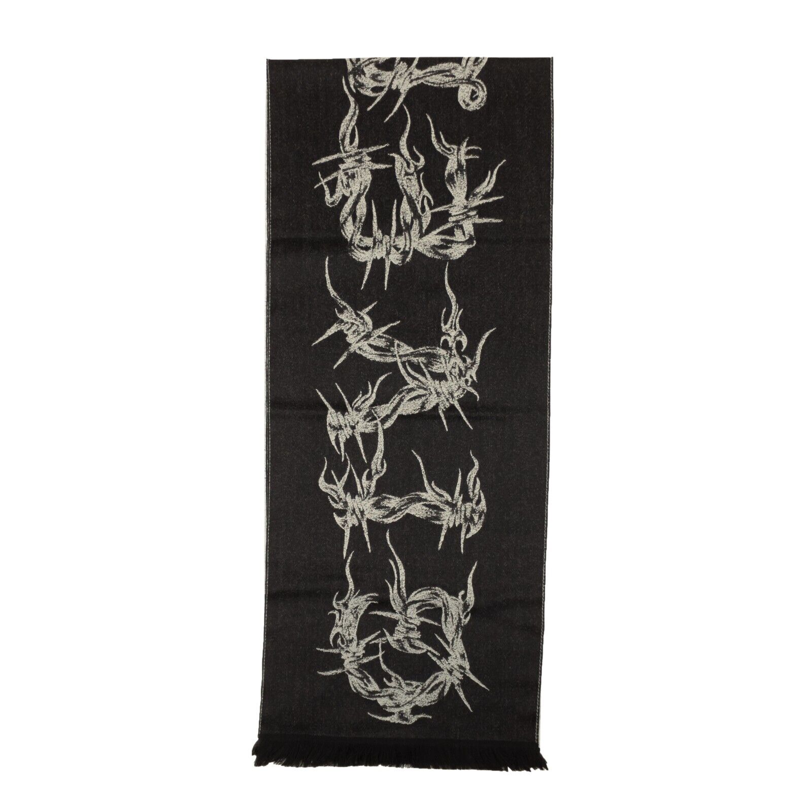 Givenchy Chain Pattern Knit Scarf - Black