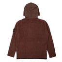 Stone Island Aged Wine Boucle Zip Up Puffer Hoodie- Puprle
