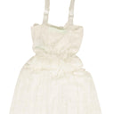 White Embroidered Arrow Dress