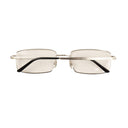 Cartier Rectangular Eyeglasses - Silver/Black
