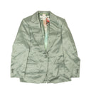 Off-White C/O Virgil Abloh Mint Satin Boyfriend Blazer - Green