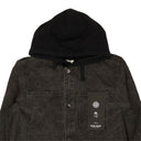 Stone Island Washed Panama Placcato Hooded Jacket - Black