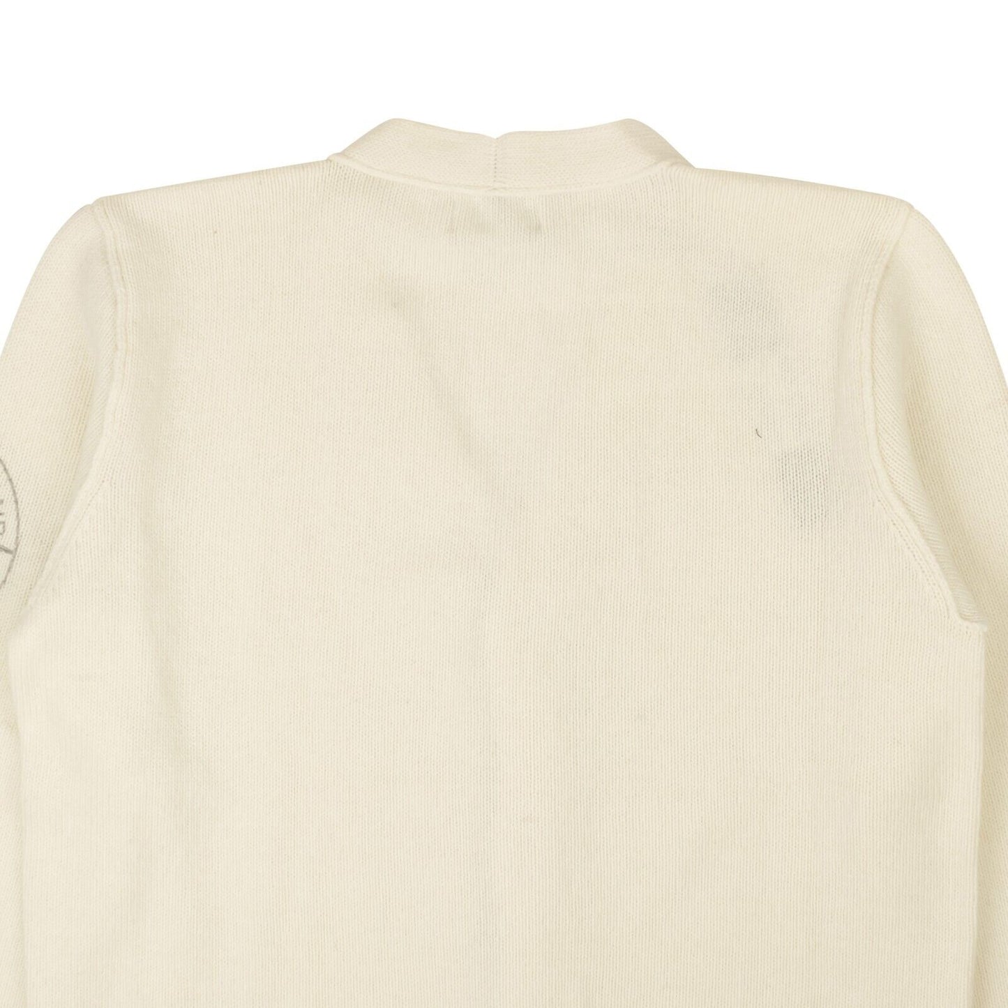 Stone Island Wool Blend Button V-Neck - Off-White