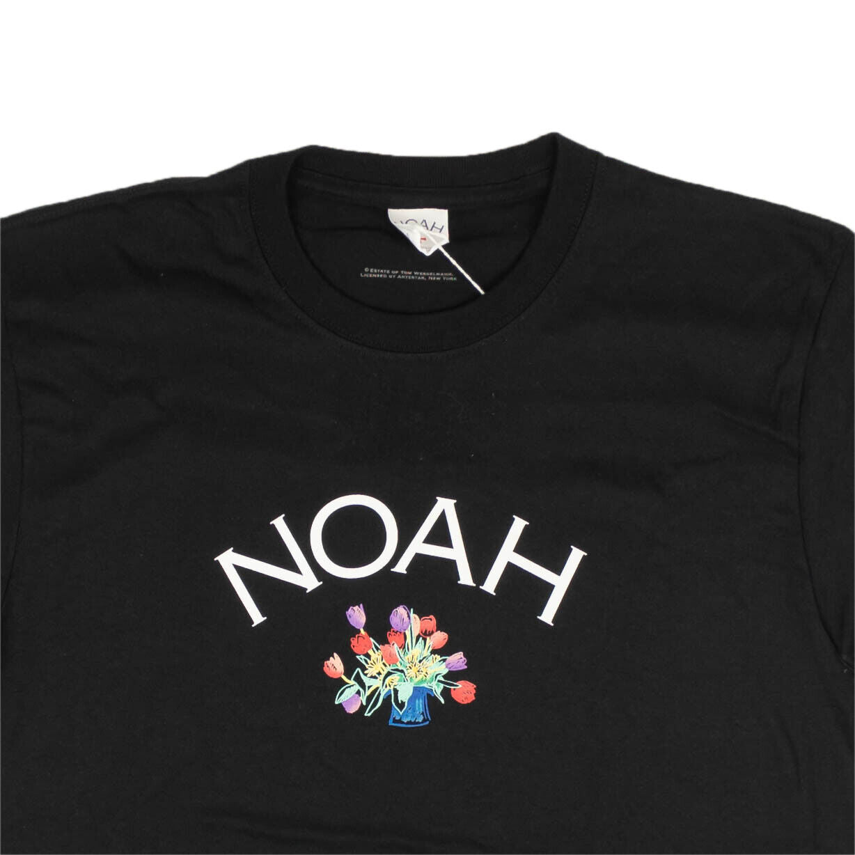 Black Noah Damage Noah X Wesselman Tulip Core Logo T-Shirt