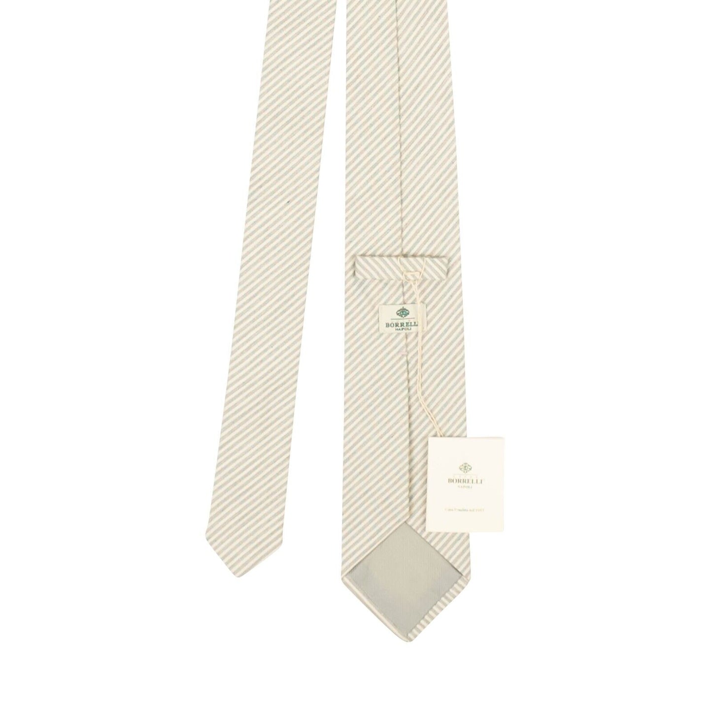 Borrelli Striped Tie - Gray