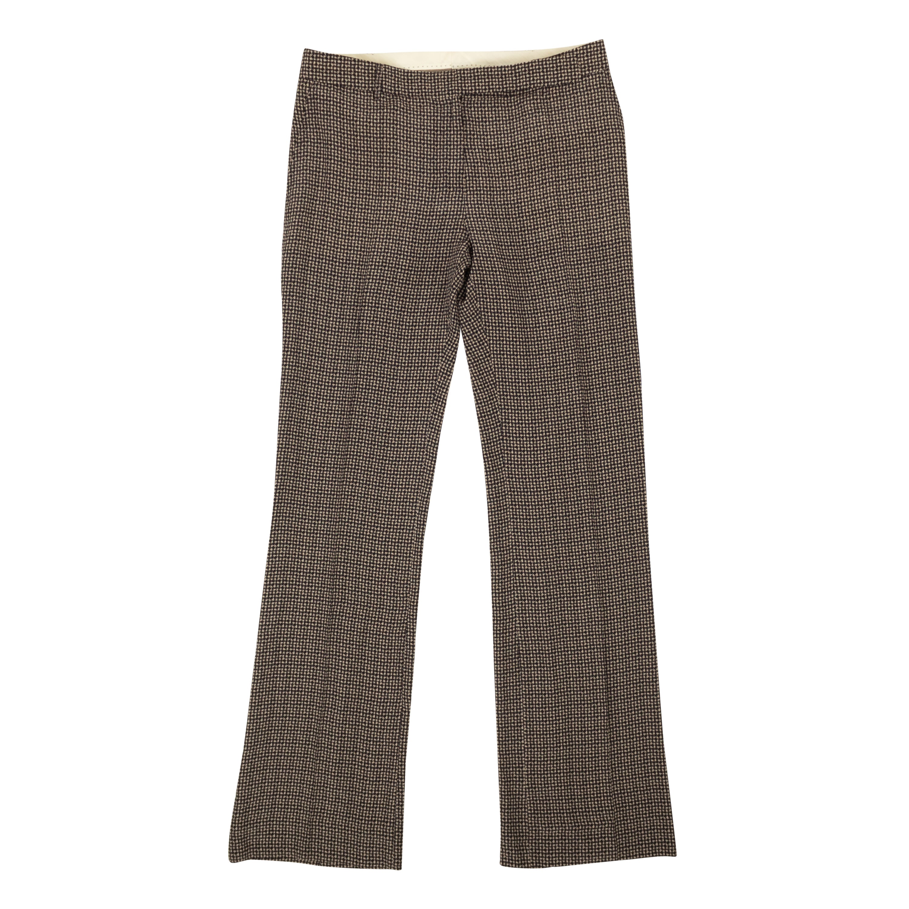 Davide Cenci Geometric Silk Pants - Brown