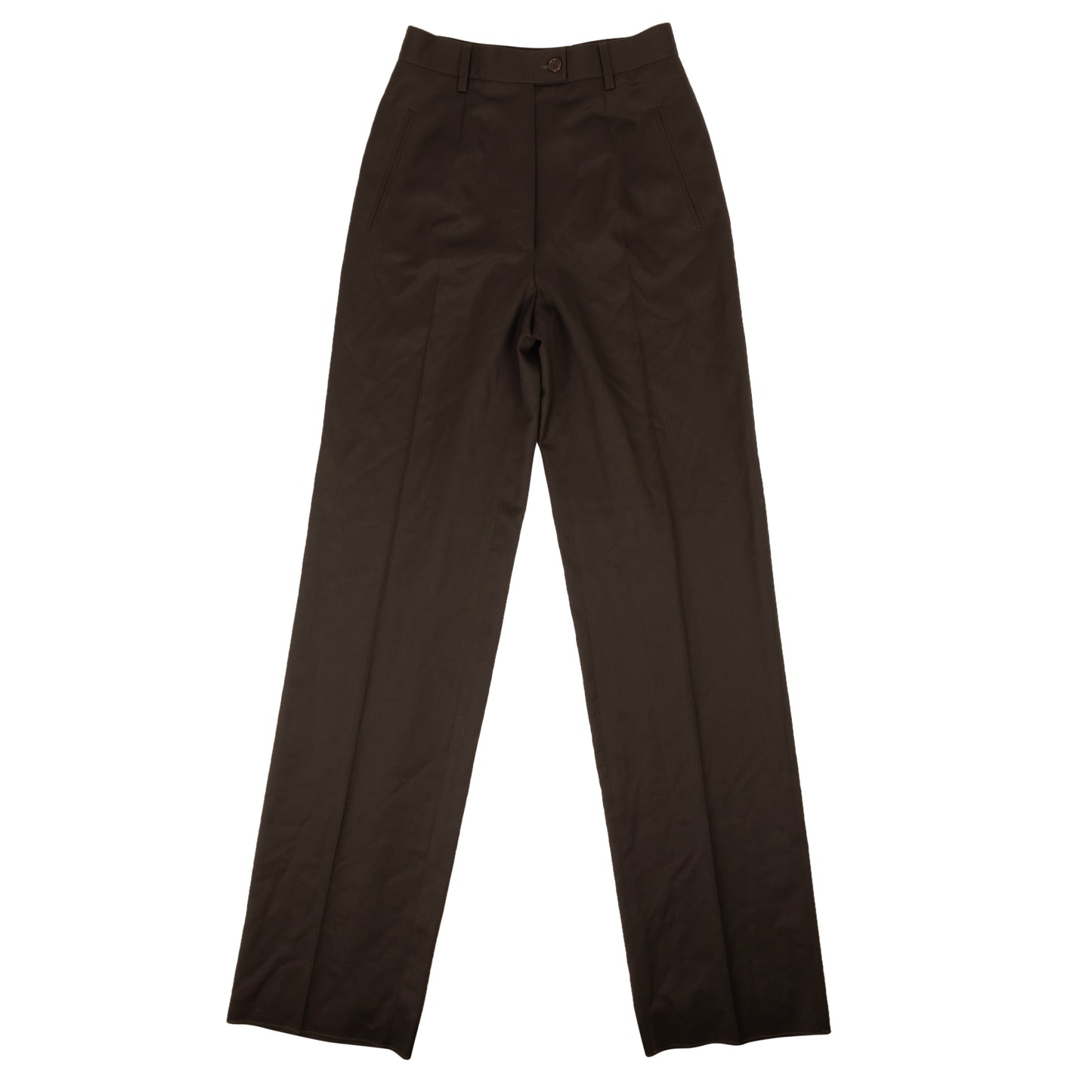 Davide Cenci Wool Dress Pants - Brown