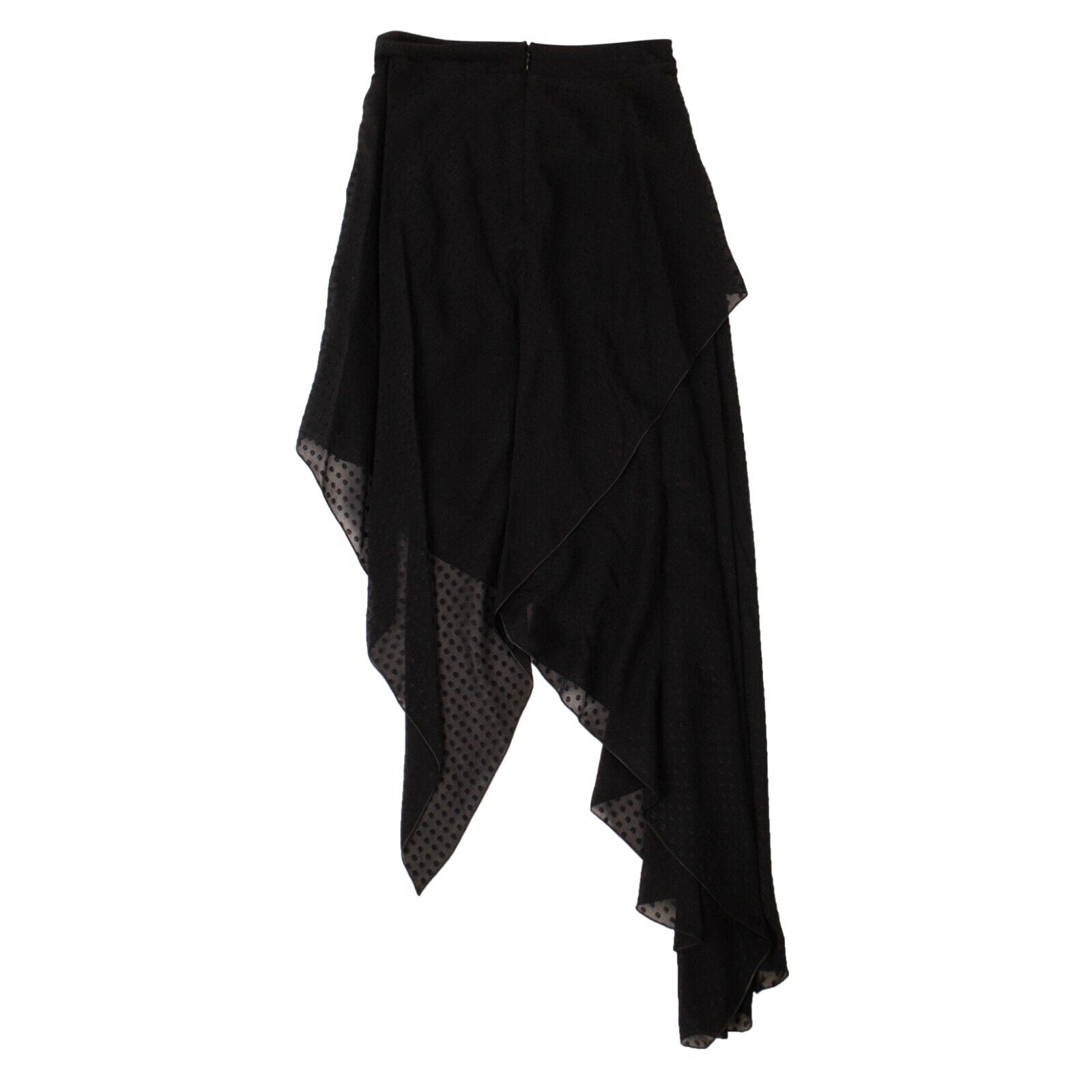 Amiri Plumetisse Assymetric Skirt - Black