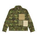 Green Camo Pockets Button Down Shirt