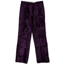 Purple Crushed Velvet Pennan Pants