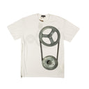 Comme Des Garçons Homme Plus Side Zip Graphic T-Shirt - White