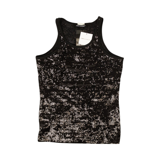 Junya Watanabe Black Sequin Embellished Tank Top