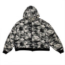 Unravel Project Camo Terry Rev Zip Hoody - Multicolor