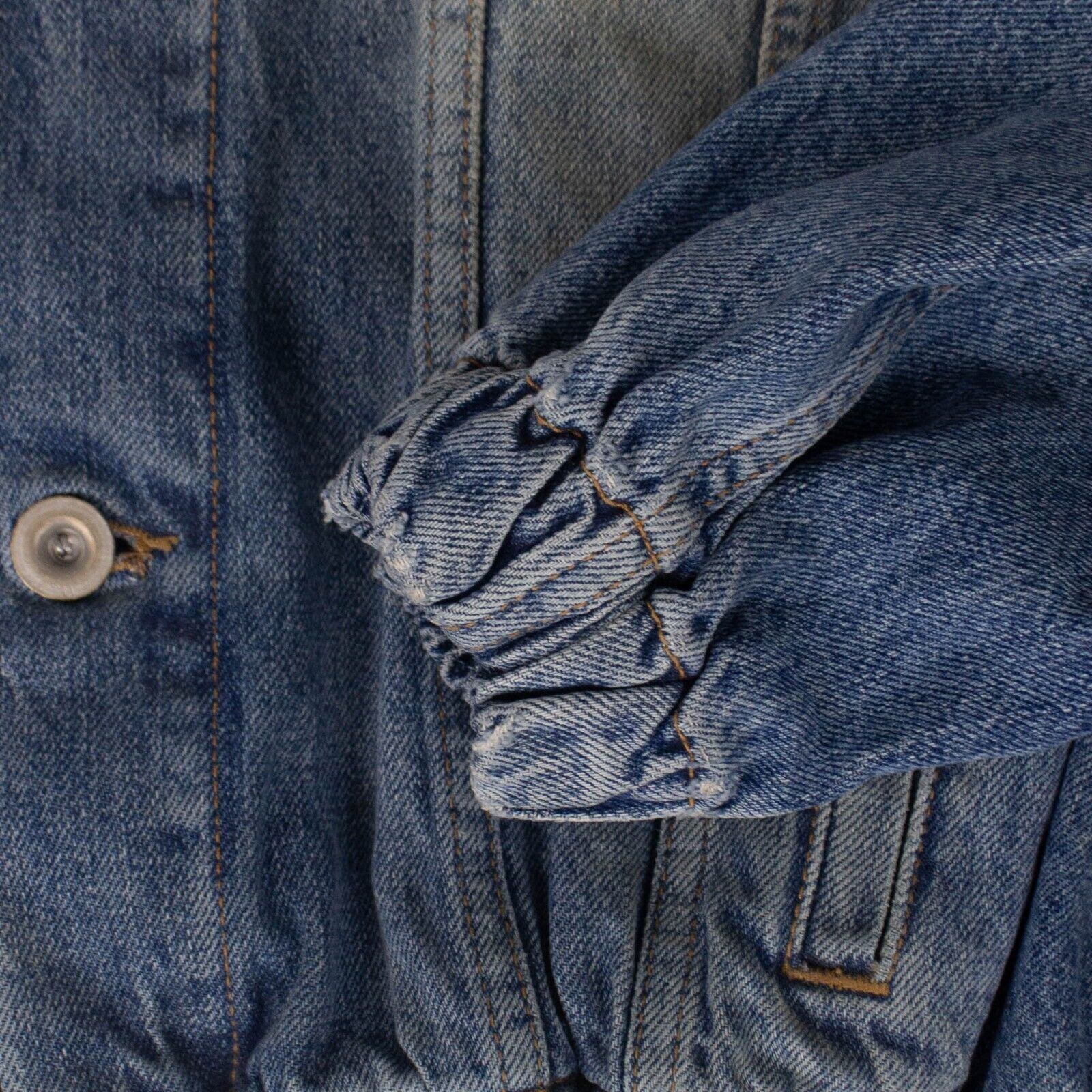 Unravel Project Damaged Cotton Oversized Denim Jacket - Blue