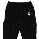 Off-White C/O Virgil Abloh Fuchsia Marker Sweatpants - Black