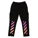Off-White C/O Virgil Abloh Fuchsia Marker Sweatpants - Black