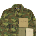 Green Camo Pockets Button Down Shirt