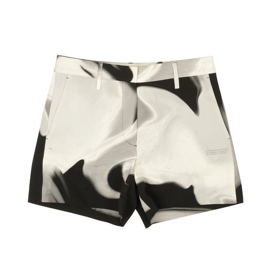 Off-White C/O Virgil Abloh Liquid Melt Mini Shorts - Black/Gray