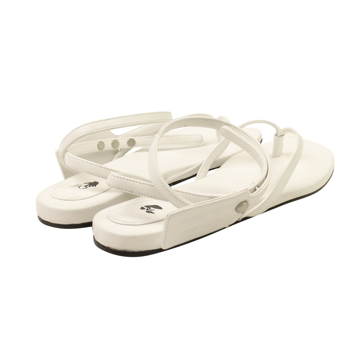 Off-White C/O Virgil Abloh Zip Tie Flat Sandal - White