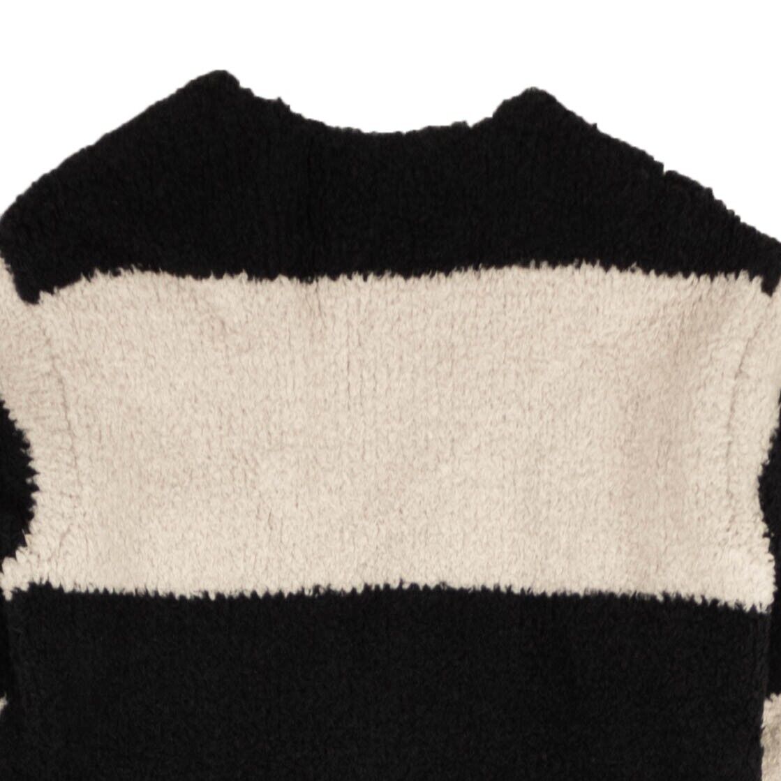Amiri Wide Stripe Cardigan Sweater - Black/White