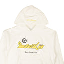 X 375 White And Yellow Logo Pullover Hoodie