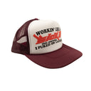 Sickö Trucker Cap - Burgundy/White