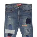 Junya Watanabe Cotton Patchwork Jeans - Blue