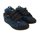 Blue Low Top Curb Lace Up Sneakers