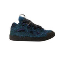 Blue Low Top Curb Lace Up Sneakers