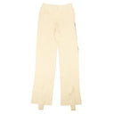 Cream Stripe Rib Knit Pants