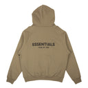 Essentials Fear Of God Back Logo Hoodie - Taupe
