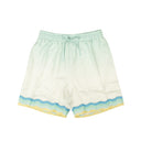 Light Aqua Memphis Icon Silk Shorts