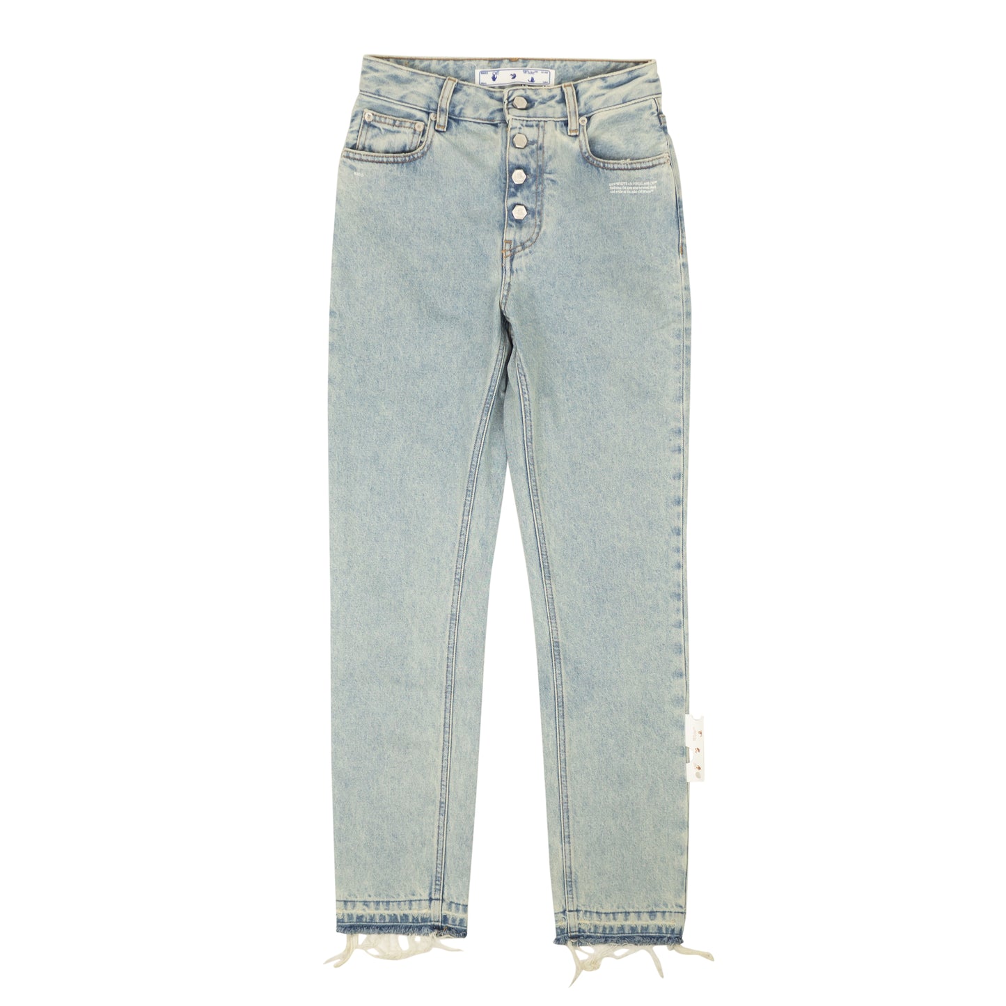 Off-White C/O Virgil Abloh Riserva Straight Jeans - Light Blue