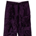 Purple Crushed Velvet Pennan Pants