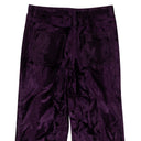 Purple Crushed Velvet Pennan Pants