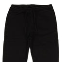 Black Organic Graphic Text Track Sweatpants