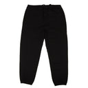 Black Organic Graphic Text Track Sweatpants