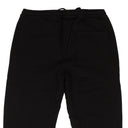Black Organic Graphic Text Track Sweatpants