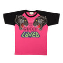 Pink Tiger Logo Short Sleeve T-Shirt