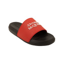 Alexander Mcqueen Logo Pool Slides - Black/Red