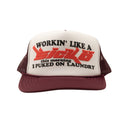 Sickö Trucker Cap - Burgundy/White