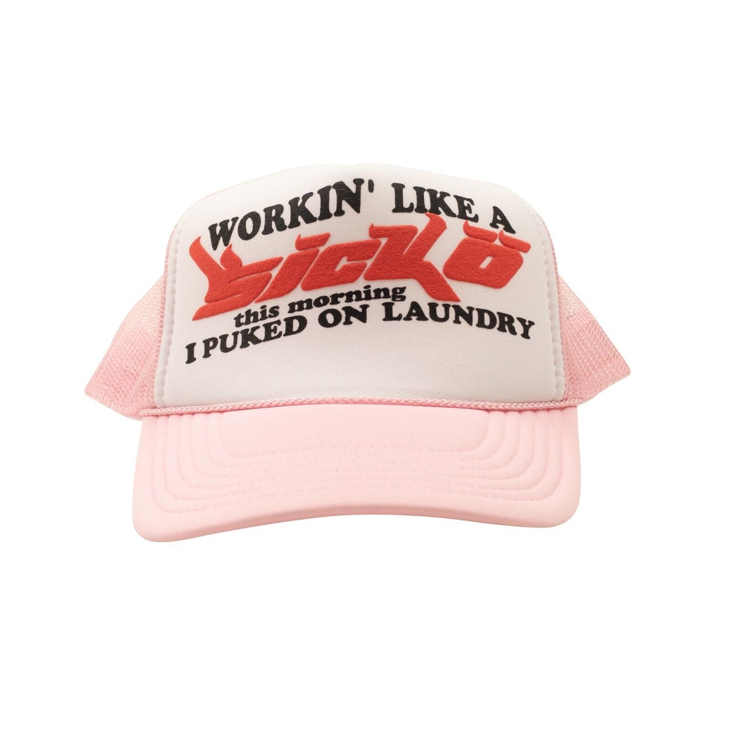 Sickö Trucker Cap - Light Pink/White