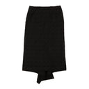 Comme Des Garçons Monogram Asymmetrical Skirt - Black