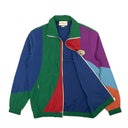 Multicolor Geometric Nylon Track Jacket